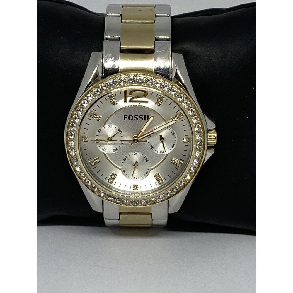 Fossil ES3204 Womens Stainless Steel Silver Analog